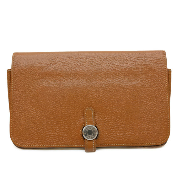 HERMES Brown Leather Wallet - Picture 1 of 16